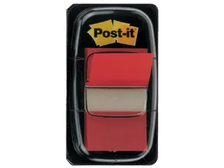 Indextabs 3M Post-it 680 25.4x43.2mm rood - 1