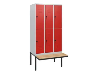 Dubbeldekse dekenkist,HxBxD 1950x900x815mm,3x2vak.,vak B 300mm - 1