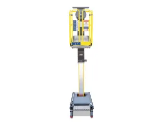 werkbordes,verrijdbaar,werk H 3,5m,platform BxD 600x720mm - 3