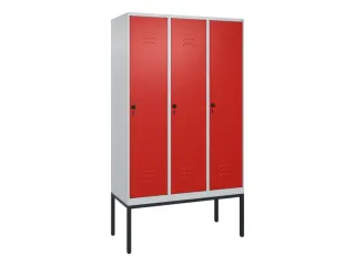locker,HxBxD 2120x1200x500mm,3vak,vak B 400mm,draaigrendel - 1