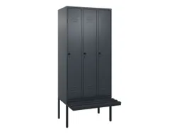 locker voor scheiding van kleding,HxBxD 2120x900x815mm,3vak