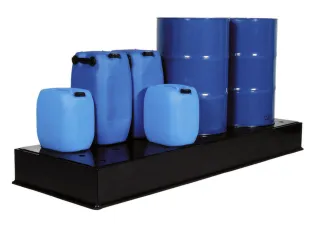 Opvangbak Hdpe 2470x870x170mm V. 6x220l Pe Plaat Volume 225l - 1