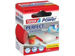 Plakband Tesa textiel 38mmx2.75m rood