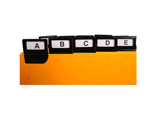 Tabblad a-z Glanskarton 6/10 148x210mm 24 stuks