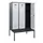 locker met bank,HxBxD 1950x1200x815mm,3vak,vak B 400mm,cilinderslot