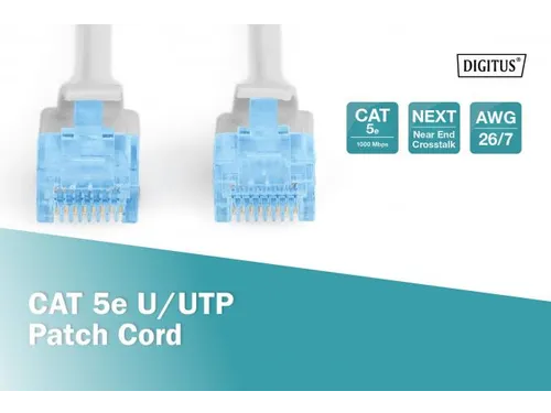 CAT 5e U-UTP Patchkabel PVC AWG 26/7 Lengte 20m Grijs