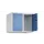 opzetkast,v. locker,2vak.,vak B 300mm,HxBxD 500x600x500mm,cilinderslot