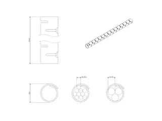 Addit kabelrups ø15 mm/25 meter 711 Wit - 4