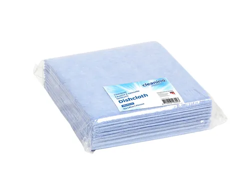 Werkdoek Cleaninq viscose 38x40cm blauw 10 stuks
