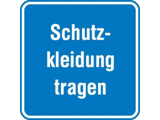 aanwijzingsbord,Veiligheidskleding dragen,aluminium gemerkt,gemoffeld - 1