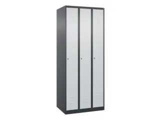 locker,HxBxD 1850x750x500mm,3vak,vak B 250mm,cil.-slot,staand op vloer - 1