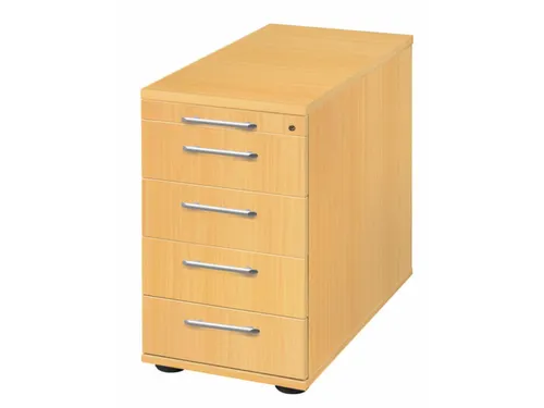 stationaire ladeblokken,HxBxD 720-760x428x800mm,4lade(n),mat.-lade