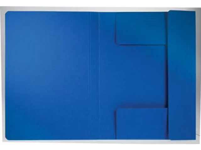 Dossiermap 3 Kleppen Blauw A4 250 Gram