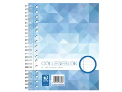 Collegeblok Work A5 lijn 80vel 70g 17-gaats