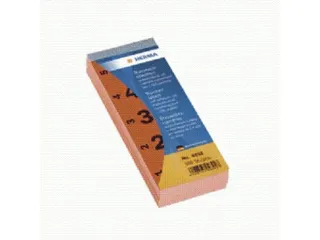Herma Nummerblok Zelfklevend 1-500 Rood 28x56mm - 1