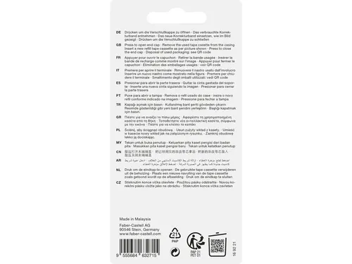 Correctieroller Faber-Castell One Touch met 1 vulling assorti
