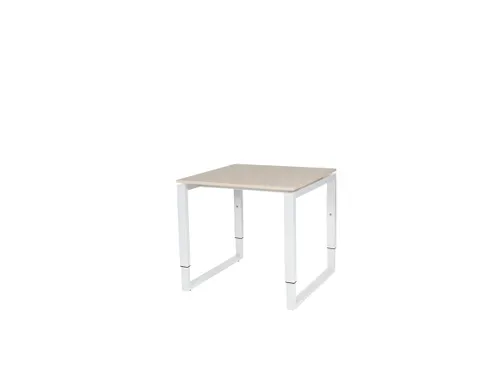 Domino Plus Bureau Hoogte Verstelbaar 800x800mm Robson Eiken Wit