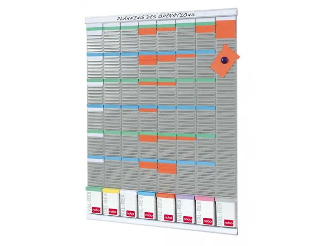 Kit Planning Hebdomadaire 8 Colonnes 54 Fentes