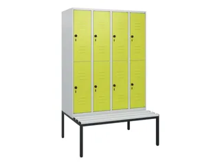 Dubbeldekse dekenkist,HxBxD 1950x1200x815mm,4x2vak.,vak B 300mm - 1