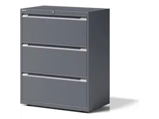 hangmappenkast,HxBxD 1000x800x470mm,3hangmappenframes,romp antraciet - 2