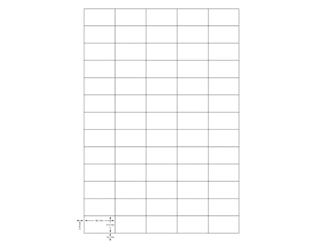 Etiquettes Q-Connect Multi-Purpose 38,1x21,2mm Blanc 6500 étiquettes