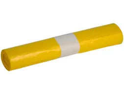 Afvalzak Powersterko 58x100cm Geel T23 80 Liter Rol 25 Stuks