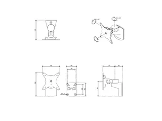 Monitorarm Muurbevestiging Viewlite 202 1 Scherm - 5