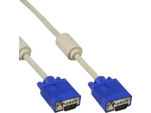 Kabel Inline S VGA 15HD M-M 2 meter beige en blauw