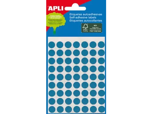 Apli Ronde Etiketten Ø8mm Blauw