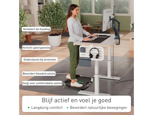 Ergo Active anti-vermoeidheidsmat 605x60x681mm zwart