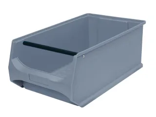 Zichtbak Grip 200x300x500mm Pp Met Draaggreep Grijs - 1