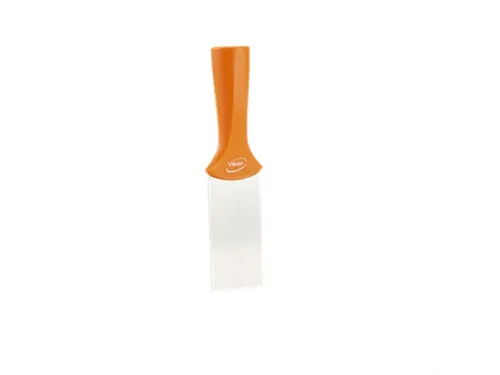Handschraper/schroefdraad 4010-7 Oranje Smal Rvs Blad 50x205mm