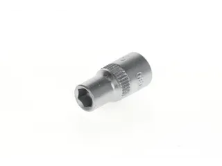 20 6 Stekkerdoos 1/4 inch,zeskant,6mm - 1