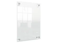 Infobord Nobo Premium Plus A4 acryl wand verplaatsbaar