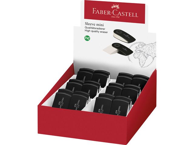 gum Faber-Castell SLEEVE MINI zwart | FaberCastellShop.nl