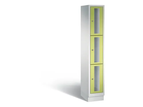 Lockerkast 1800x320x500mm 1x3 vakken Cilinderslot, Sokkel, RDS1108060