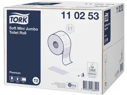 Tork 110253 Zacht Mini Jumbo Toiletpapier Premium 2-laags wit 12 Rol