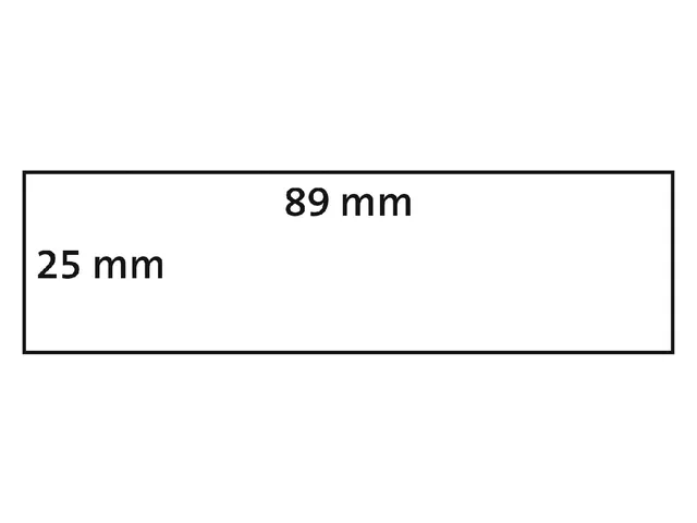 Etiket Dymo LabelWriter industrieel 25x89mm 2 rollen á 350 stuks wit