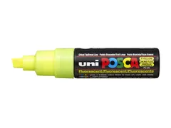 Verfstift Posca PC8K Brede punt 8mm schuin fluor geel