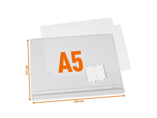 Waterbestendige hoes A5 zelfklevend transparant