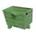 kiepbak,stapelbaar,HxLxB 600x800x600mm,0,3m³,draagverm. 500kg,RAL6011