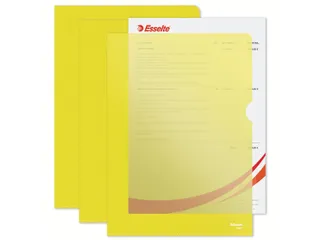 L-map Esselte Standaard A4 Pp Geel 0.11mm - 5