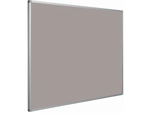 Prikbord Bulletin 45x60cm grijs Softline Profiel 16mm