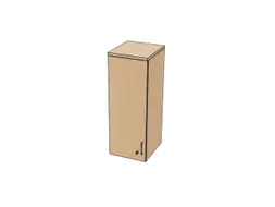 opzetkast v. kast met openslaande deuren NE-esdoorn 1070x400x445mm