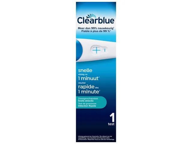 Zwangerschapstest Clearblue snel