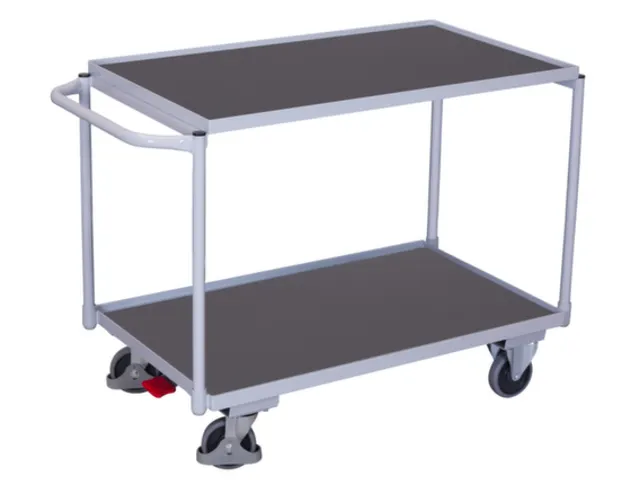 tafelwagen,draagverm. 250kg,2etage(s),laadvl. LxB 985x590mm,houtetage