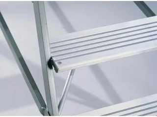 Bordestrap Aluminium Bordes 720x 600x 800mm 2x3treden Aluminium - 3