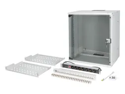 Digitus DN-49206-SET rack 12U Wandrek Serverkast Grijs