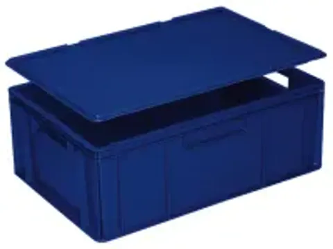 OUTLET Deksel Voor Euronorm Stapelkrat Lxb 600X400Mm Blauw
