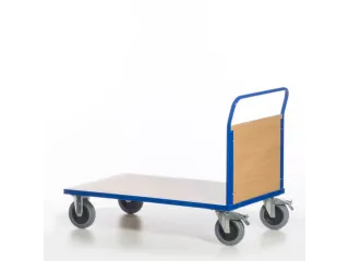 kopwandwagen,draagverm. 600kg,laadvl. LxB 1200x800mm,houtplaat,1wand - 8